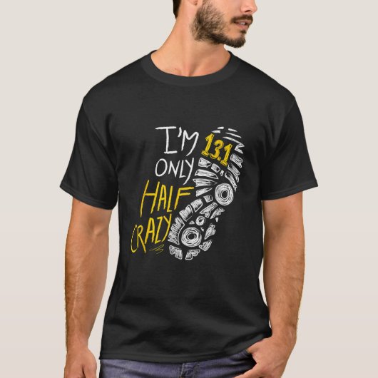 Funny Half Marathons Damen Männer Halbmarathon Run T-Shirt (Vorderseite)