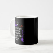 Funny Halloween Adult Sarcasm Humor Witch Riding I Kaffeetasse (Vorderseite Links)