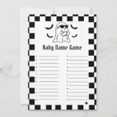 Funny Halloween Baby Name Game Game Card Einladung (Vorderseite)