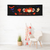 Funny Halloween Banner Fall Pumpkin Geister Dekora (Insitu)