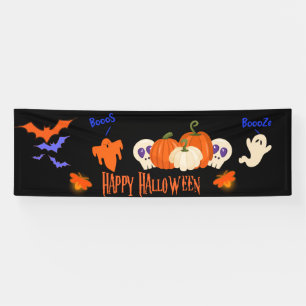 Funny Halloween Banner Fall Pumpkin Geister Dekora