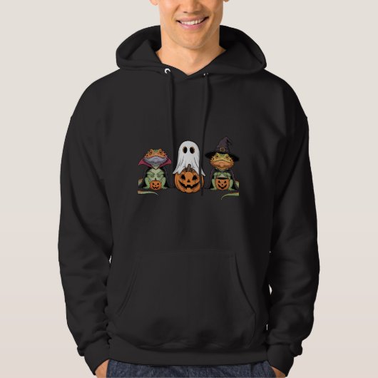 Funny Halloween Bartdragons Hoodie (Vorderseite)