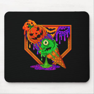 Funny Halloween Baseball Ice Cream Tropfen Boys Gi Mousepad