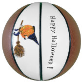 Funny Halloween Basketball Hexenkürbis (Vertikal)