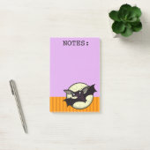 FUNNY HALLOWEEN BAT GRAPHIC POST-IT LILA NOTEPAD KLEBEZETTEL (Büro)