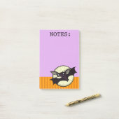FUNNY HALLOWEEN BAT GRAPHIC POST-IT LILA NOTEPAD KLEBEZETTEL (Auf Schreibtisch)