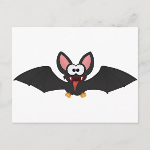 Funny Halloween Bat Postkarte