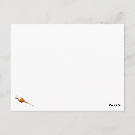 Funny Halloween Bat Postkarte (Rückseite)