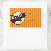 FUNNY HALLOWEEN BAT RECTANGLE GIFT STICKERS (Tasche)