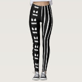 Funny Halloween Beängstigend Pumpkin Face Schwarz- Leggings (Vorderseite)