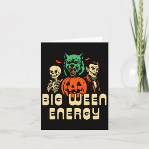 Funny Halloween Big Week Energy Uni für Männer Karte