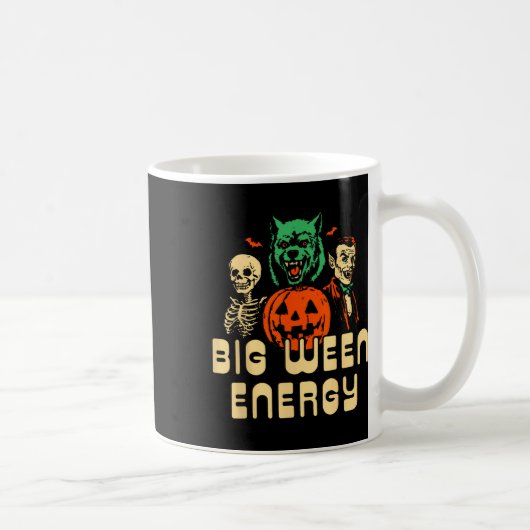 Funny Halloween Big Ween Energy Uni Kaffeetasse (Rechts)