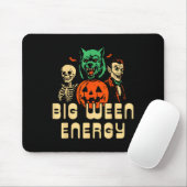 Funny Halloween Big Ween Energy Uni Mousepad (Mit Mouse)