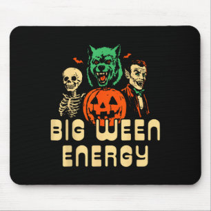 Funny Halloween Big Ween Energy Uni Mousepad