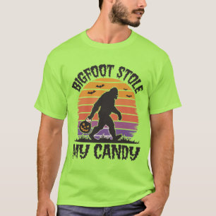 Funny Halloween Bigfoot hat mir Candy gestohlen T-Shirt