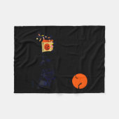 Funny Halloween Bigfoot Trick Or Treating - Bigfoo Fleecedecke (Vorderseite (Horizontal))