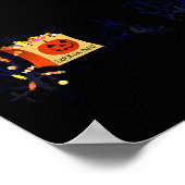 Funny Halloween Bigfoot Trick Or Treating - Bigfoo Poster (Ecke)