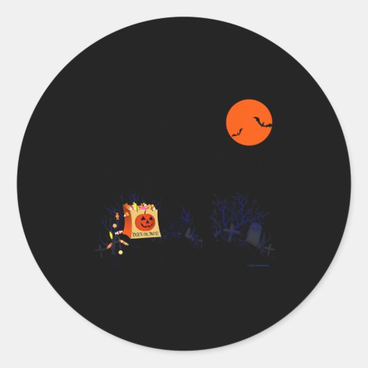 Funny Halloween Bigfoot Trick Or Treating - Bigfoo Runder Aufkleber (Vorderseite)