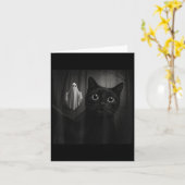 Funny Halloween Black Cat Selfie mit Soky Ghost C Karte (Gelbe Blume)