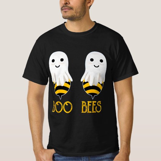 Funny Halloween Boo Bees T-Shirt (Vorderseite)