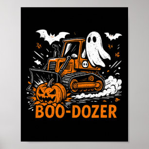 Funny Halloween Boo dozer Ghost Trucks Kostüm Par Poster