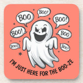 Funny Halloween Boo Ghost Untersetzer (Vorderseite)