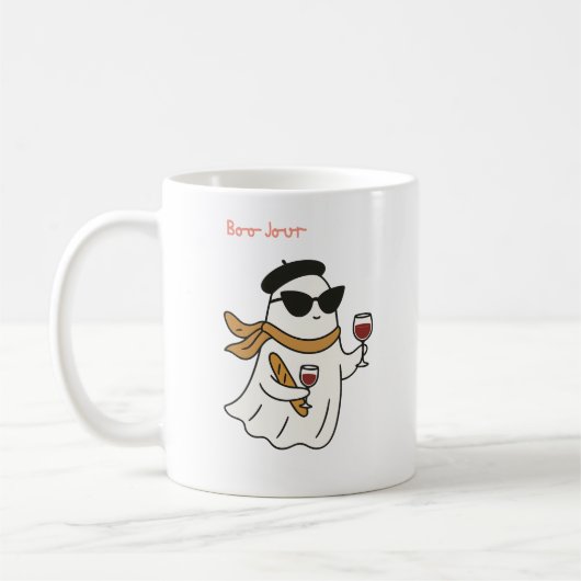 Funny Halloween Boo Jour Trick oder Treat Kaffeetasse (Links)