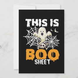 Funny Halloween Boo Sheet Ghost Grußkarte Feiertagskarte