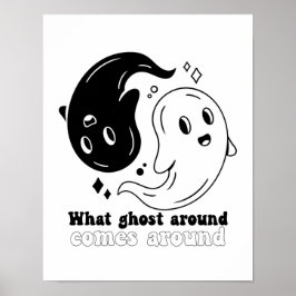 Funny Halloween Boo Was Geist um sich herum kommt Poster