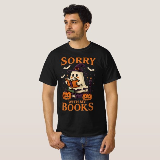 Funny Halloween Book T - Shirt (Vorne ganz)