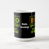 Funny Halloween Books Elements Science Überraschun Kaffeetasse (Mittel)