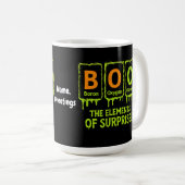 Funny Halloween Books Elements Science Überraschun Kaffeetasse (VorderseiteRechts)