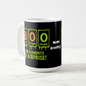 Funny Halloween Books Elements Science Überraschun Kaffeetasse (Vorderseite Links)