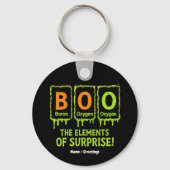 Funny Halloween Books Elements Science Überraschun Schlüsselanhänger (Vorderseite)