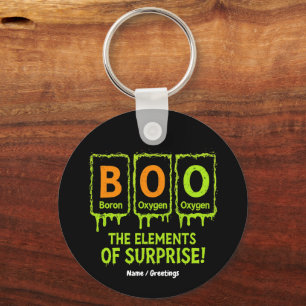 Funny Halloween Books Elements Science Überraschun Schlüsselanhänger