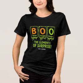 Funny Halloween Books Elements Science Überraschun Tri-Blend Shirt
