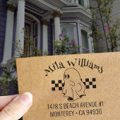 Funny Halloween Bootiful Ghost Rücksendeadresse Gummistempel
