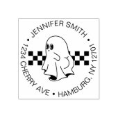 Funny Halloween Bootiful Ghost Rücksendeadresse Gummistempel (Prägung)