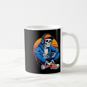 Funny Halloween Boys Men Kids Skelett Video Gamin Kaffeetasse