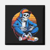 Funny Halloween Boys Men Kids Skelett Video Gamin Magnet (Vorne)