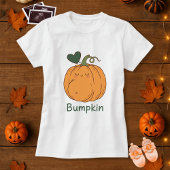 Funny Halloween Bumpkin Pumpkin Pregnancy T-Shirt