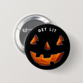 Funny Halloween Button (Vorne & Hinten)
