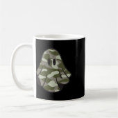 Funny Halloween Camouflage Camouflage Ghost Hello  Kaffeetasse (Links)