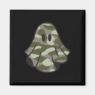 Funny Halloween Camouflage Camouflage Ghost Hello Magnet