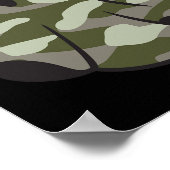 Funny Halloween Camouflage Camouflage Ghost Hello Poster (Ecke)