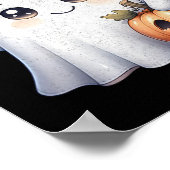 Funny Halloween Camouflage Camouflage Ghost Hello Poster (Ecke)
