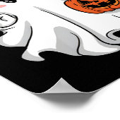 Funny Halloween Camouflage Camouflage Ghost Hello  Poster (Ecke)