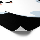 Funny Halloween Camouflage Camouflage Ghost Hello Poster (Ecke)