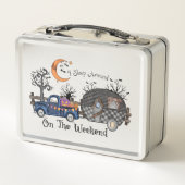 Funny Halloween Camping Metall Brotdose (Rückseite)