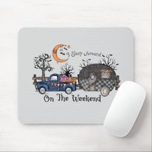 Funny Halloween Camping Mousepad